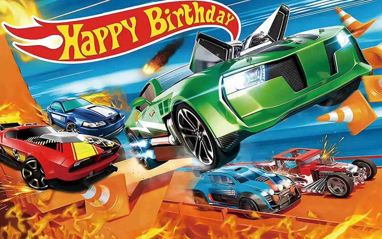 Hot wheels backdrop.