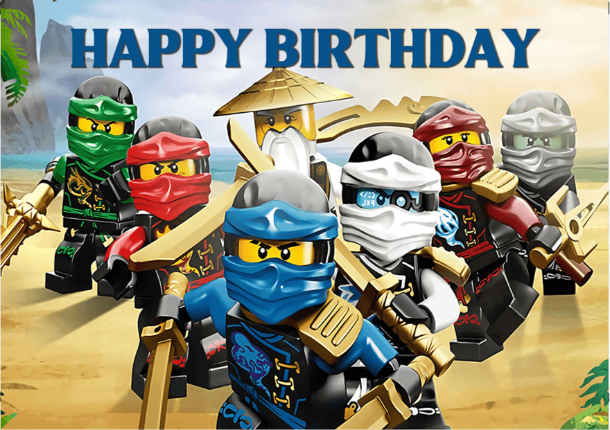 Ninjago backdrop.