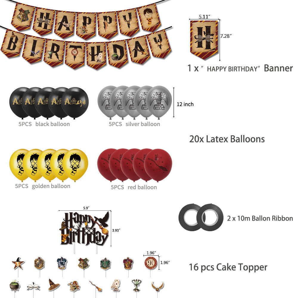 Harry Potter Birthday Party Decorations – Complete Decoration Set