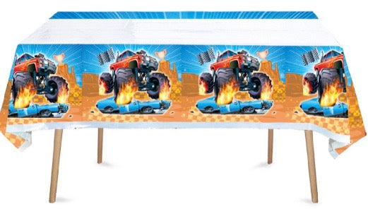 Set di decorazioni per festa di compleanno con camion mostruosi