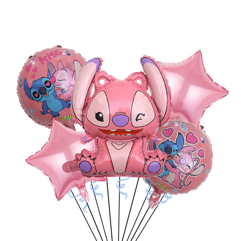 Σετ πέντε αλουμινένιων μπαλονιών Stitch