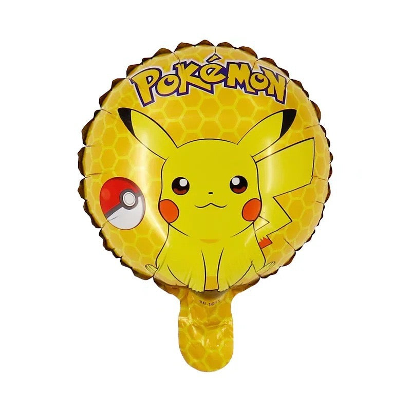 Pikachu foil balloons.