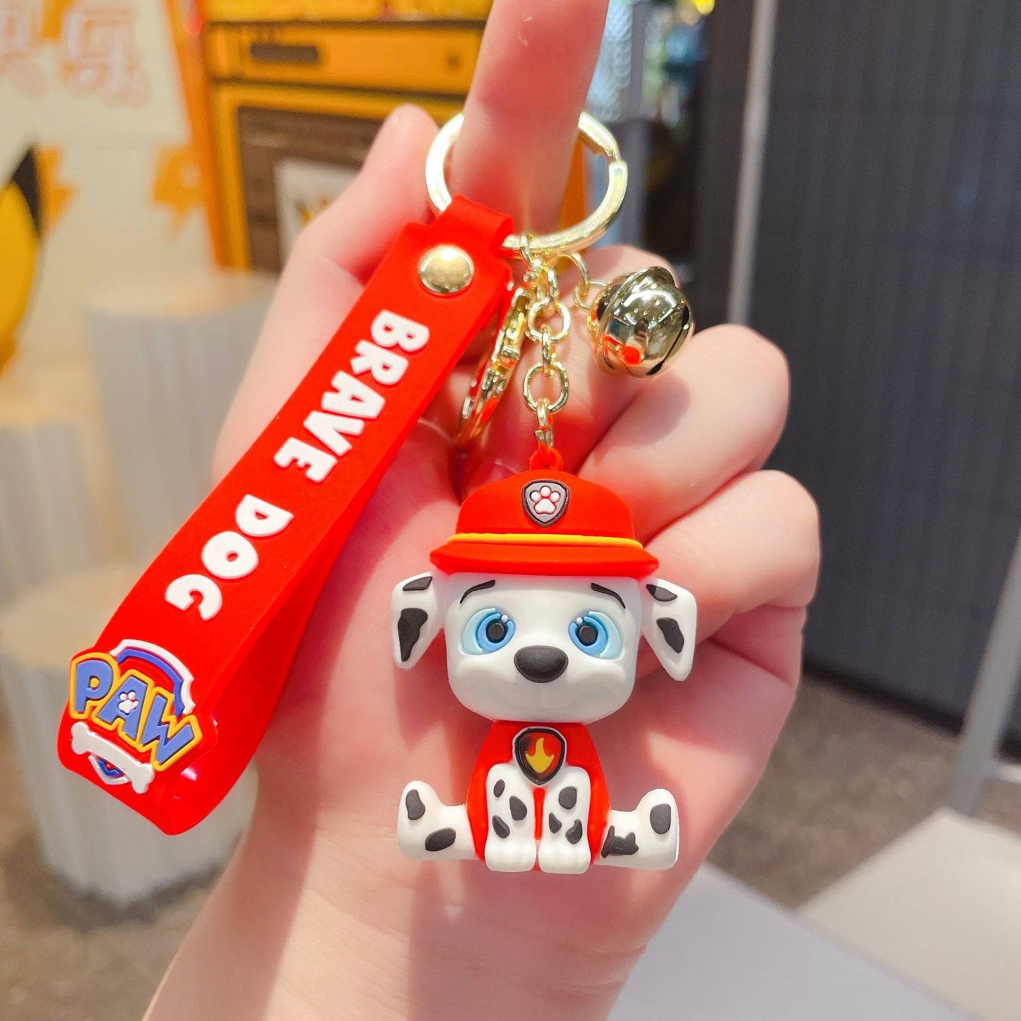 Marshall Paw Patrol Keychain.