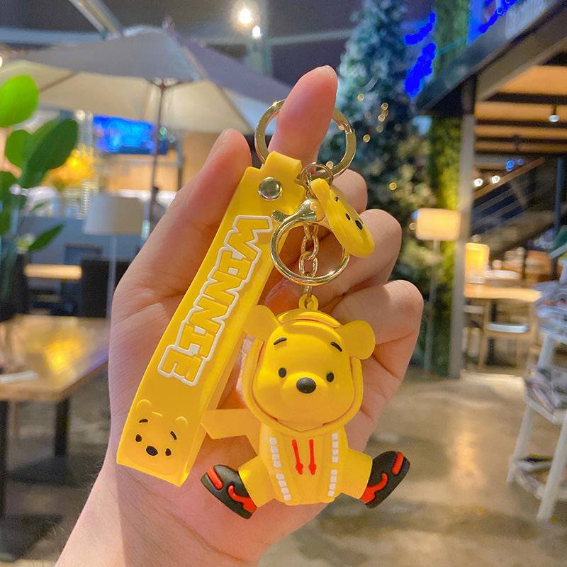 Winnie The Pooh in Hoodie Keychain.