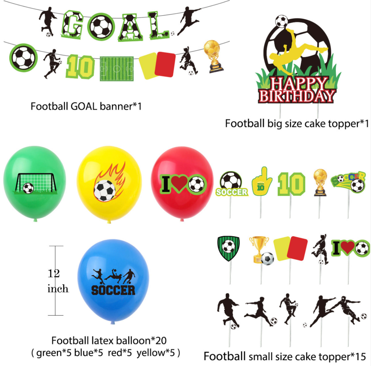 Football Birthday party set