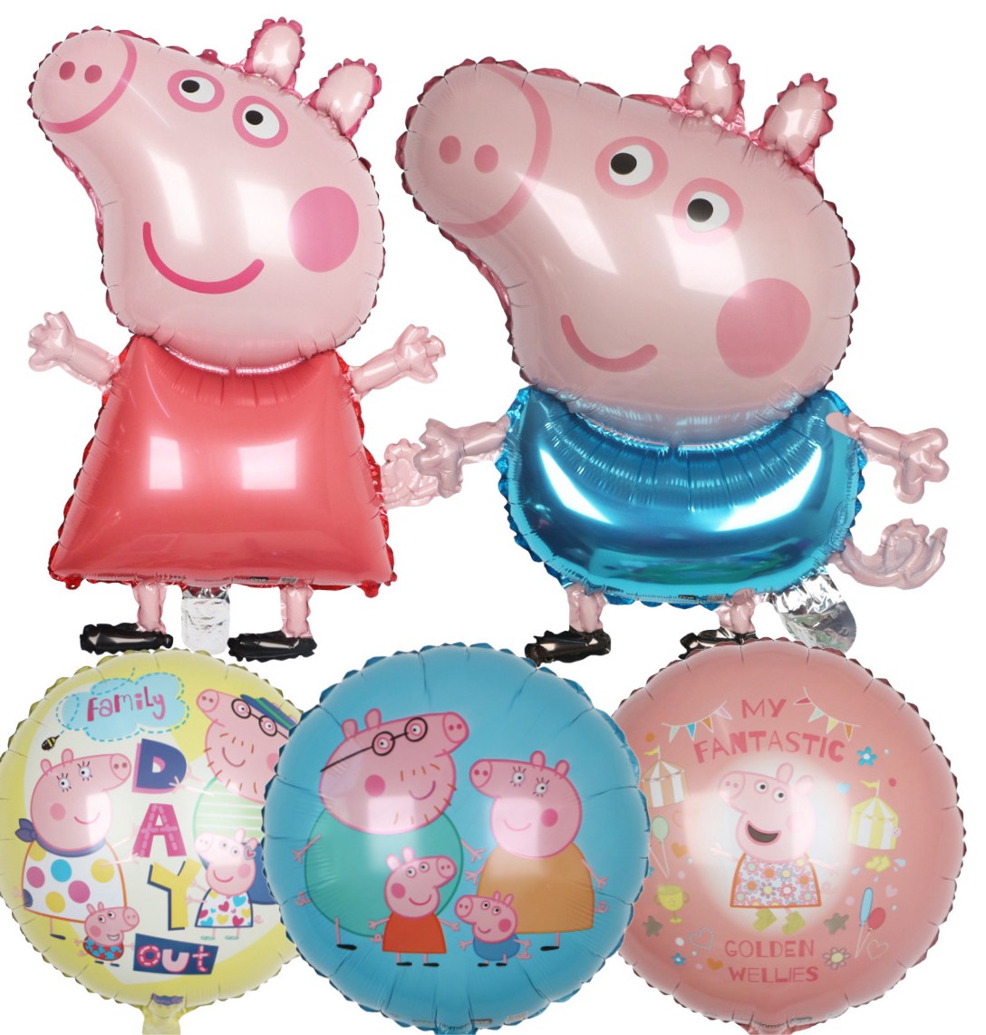 Conjunto de globos de papel de aluminio de Pepa Pig