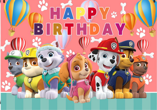Ροζ φόντο Paw patrol