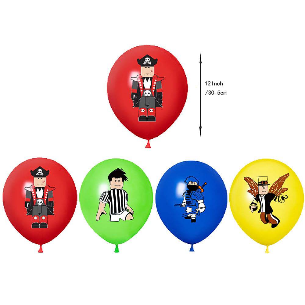 Roblox party supplies. Full decorations set. Fast shipping within Europe. 