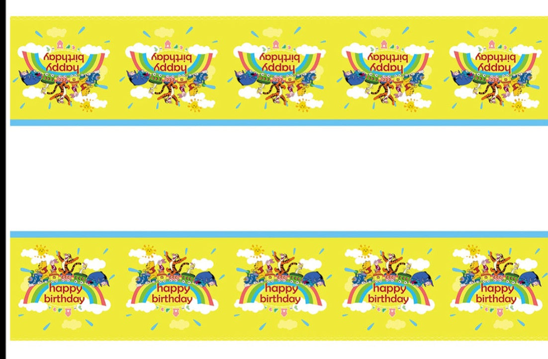Winnie The Pooh Birthday decorations set.