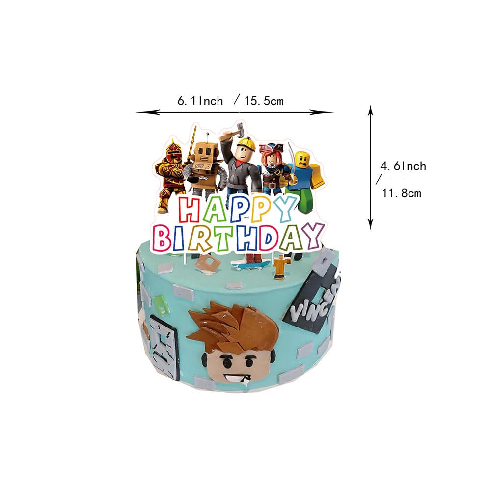 Roblox party supplies. Full decorations set. Fast shipping within Europe. 
