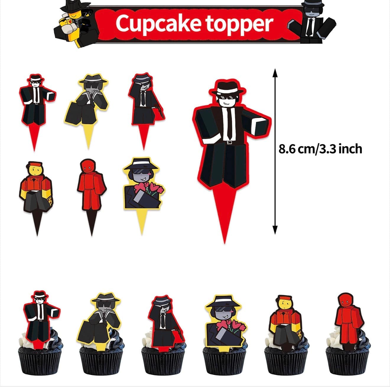 Roblox Forsaken birthday party decorations. Fast shipping across Europe.