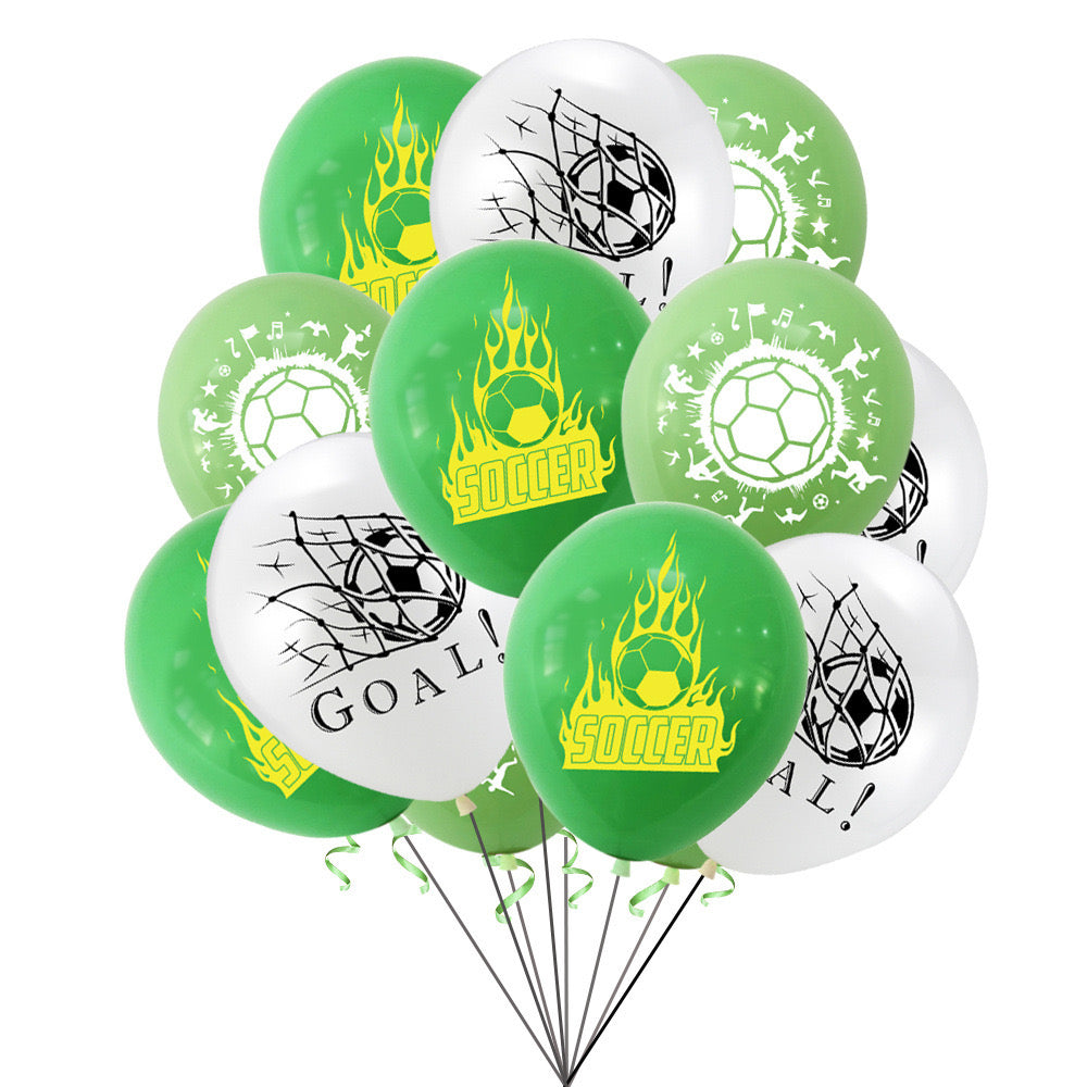 Set di decorazioni per festa di compleanno verde calcio