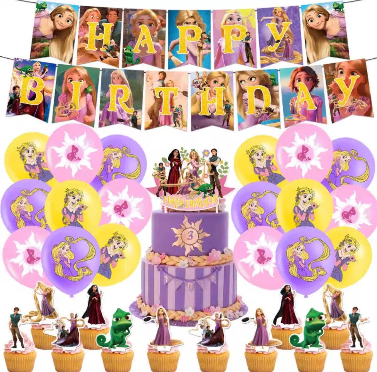 Rapunzel Party Decorations – Complete Decoration Set