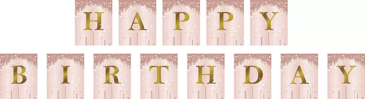 Κομψή ροζ χρυσή διακόσμηση και διακόσμηση τραπεζιού για πάρτι 18ων γενεθλίων.