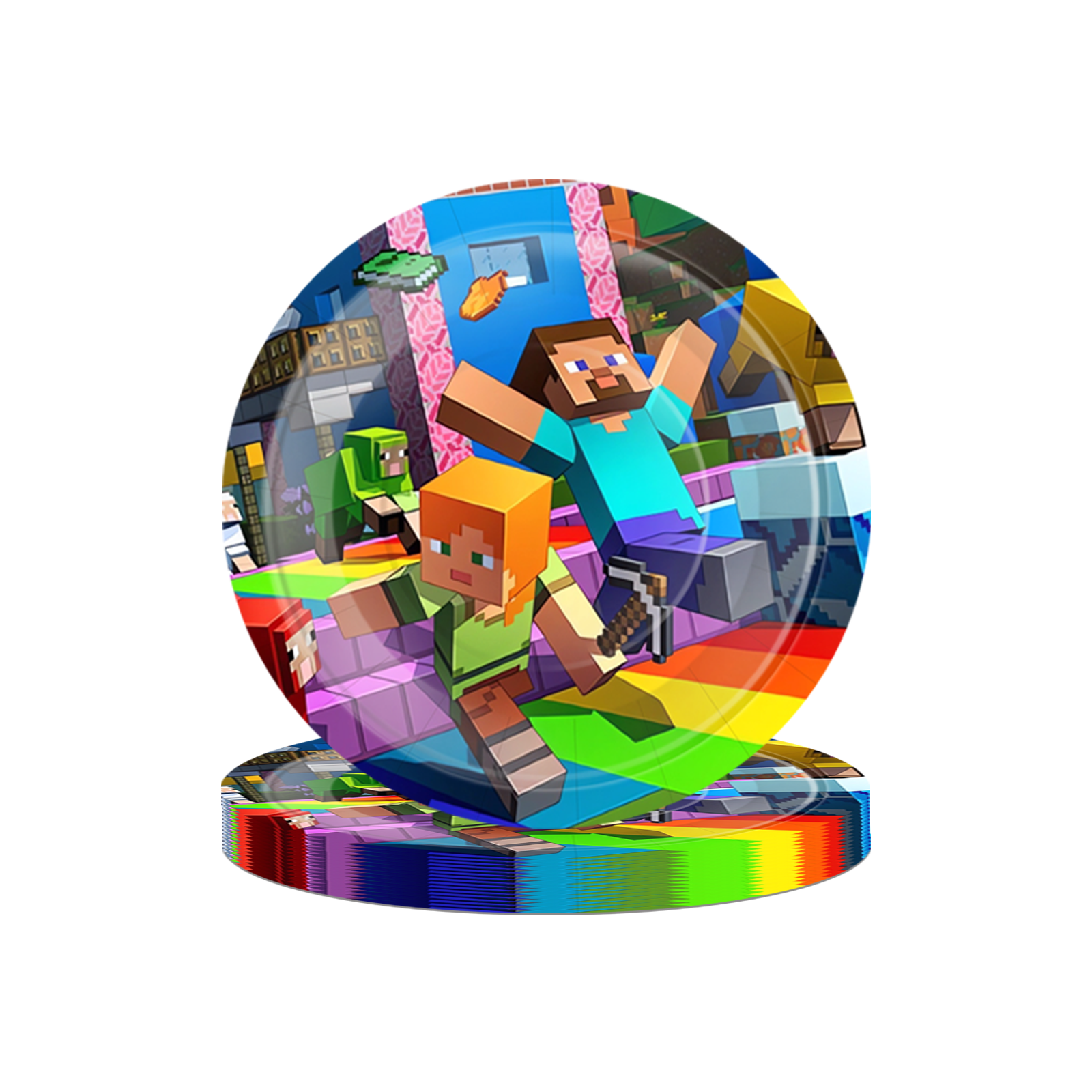 Minecraft birthday party decorations set