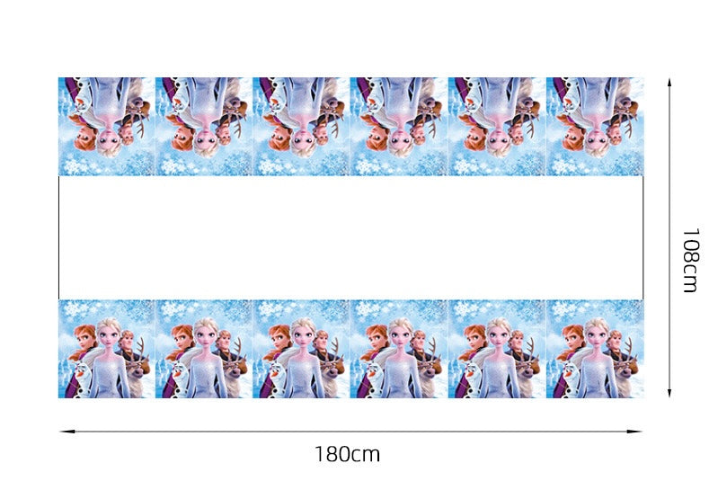 Frozen party tablecloth.