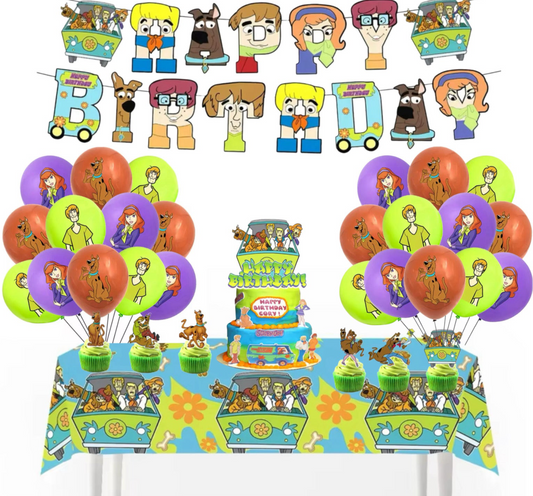 Scooby Doo Birthday party decorations set