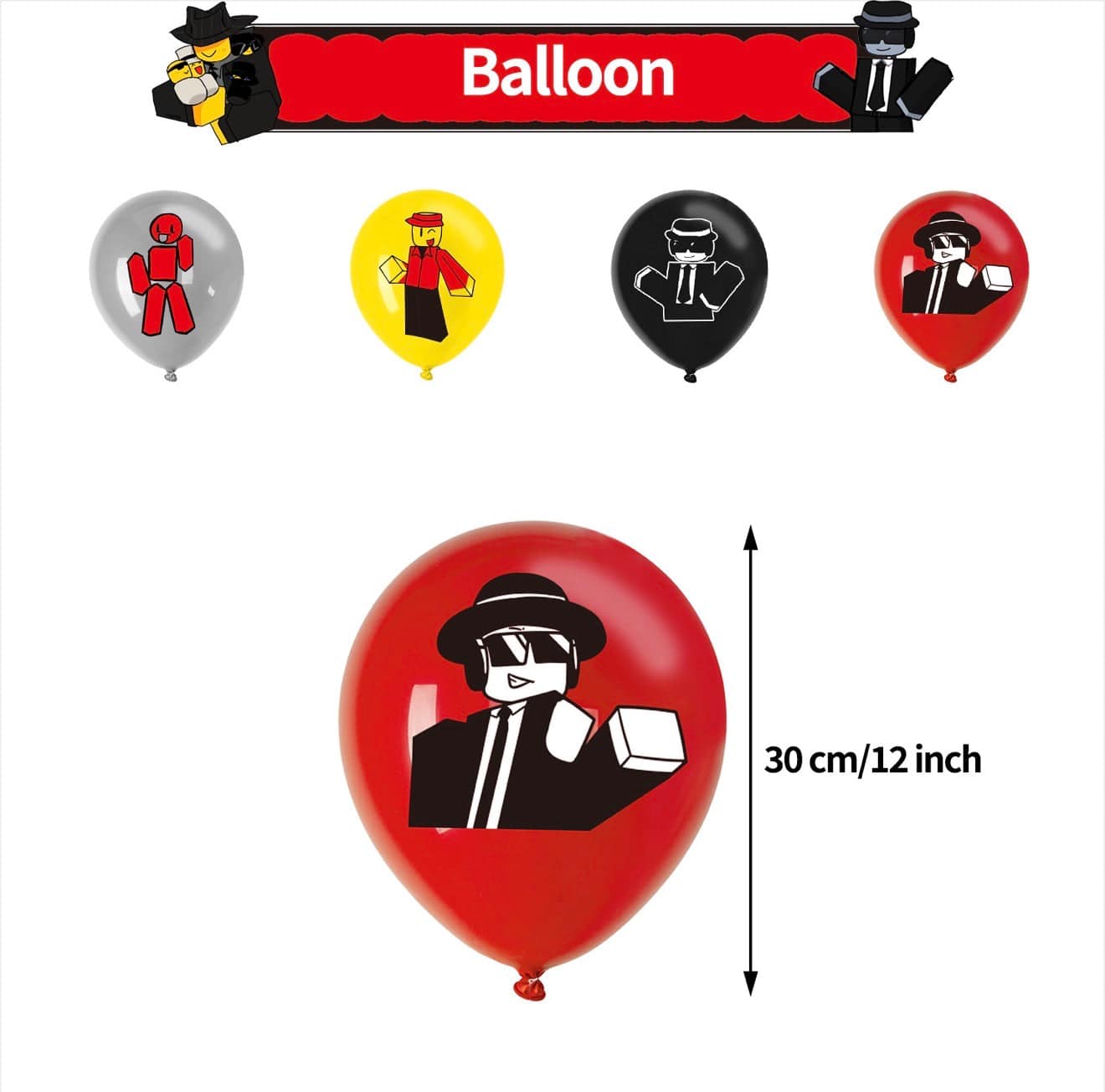 Roblox Forsaken gamer birthday party decorations. Fast shipping across Europe.