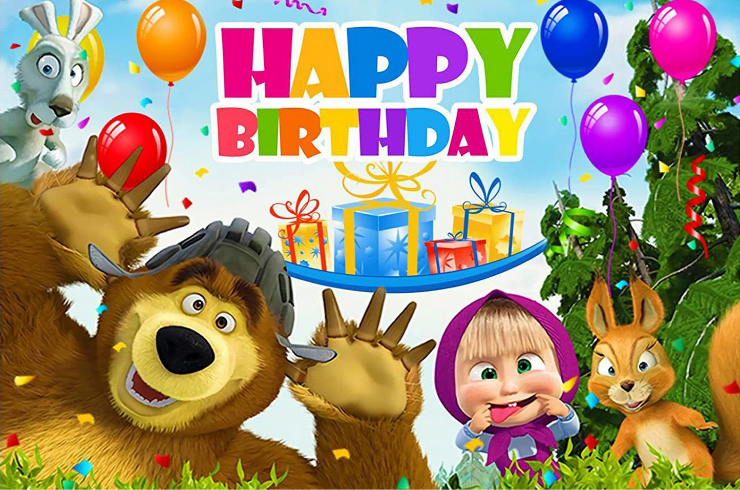 Φόντο της Masha και της Αρκούδας