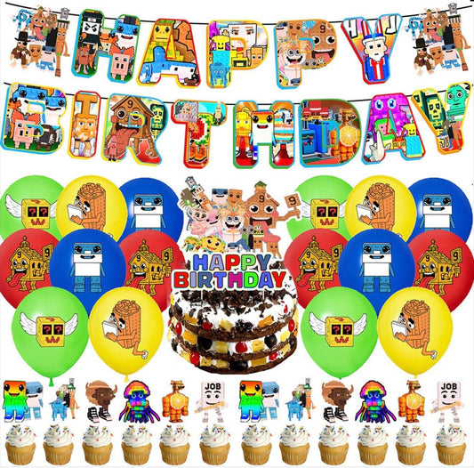 Roblox steal a brainrot birthday party decorations. Fast shipping everywhere in Europe. 