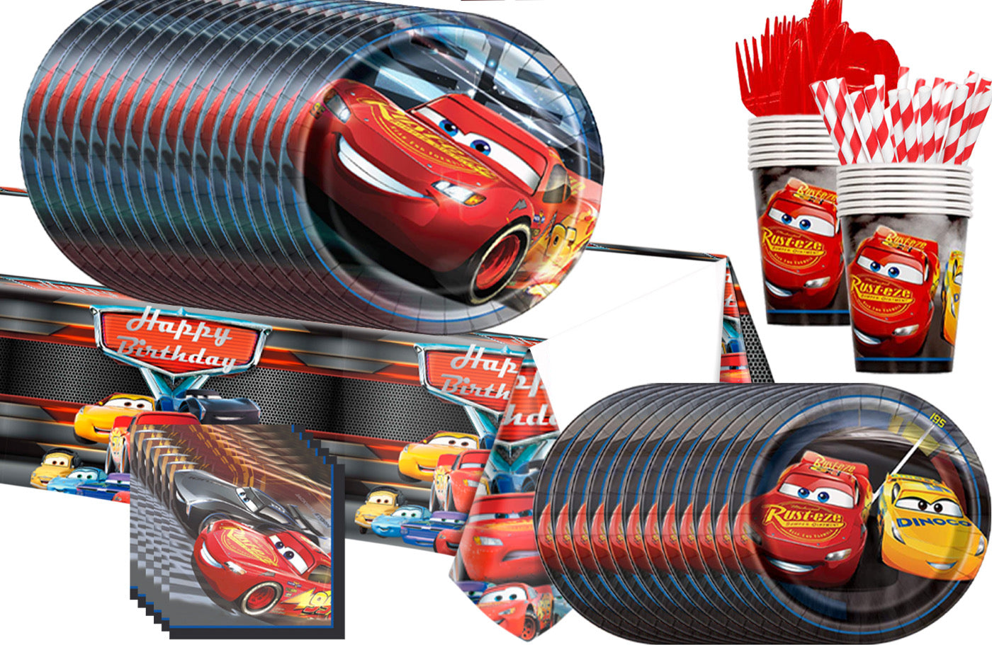 Набор украшений для вечеринки Cars McQueen — декор для стола