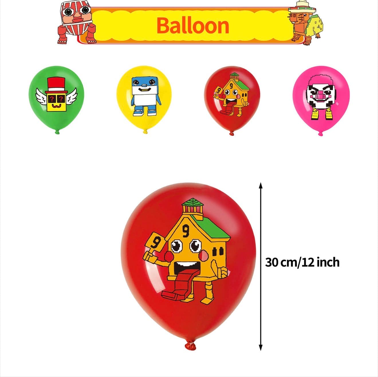 Roblox Steal a Brainrot theme birthday party supplies and decorations kit. Europe fast shipping 