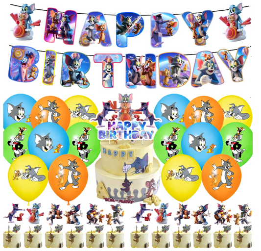 Tom and Jerry Party Decorations – Complete Decoration Set