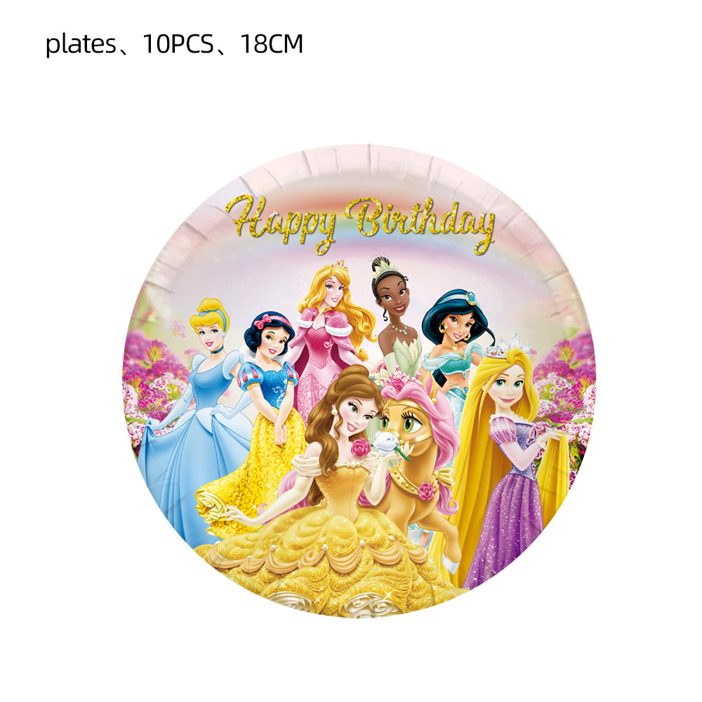 Colorful princesses party decorations creating a magical celebration atmosphere for every little princess