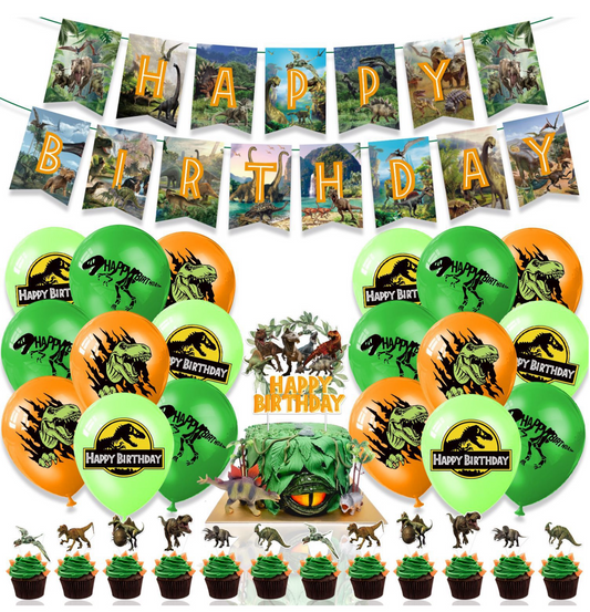Dinosaurs Birthday Party Decorations – Complete Decoration Set