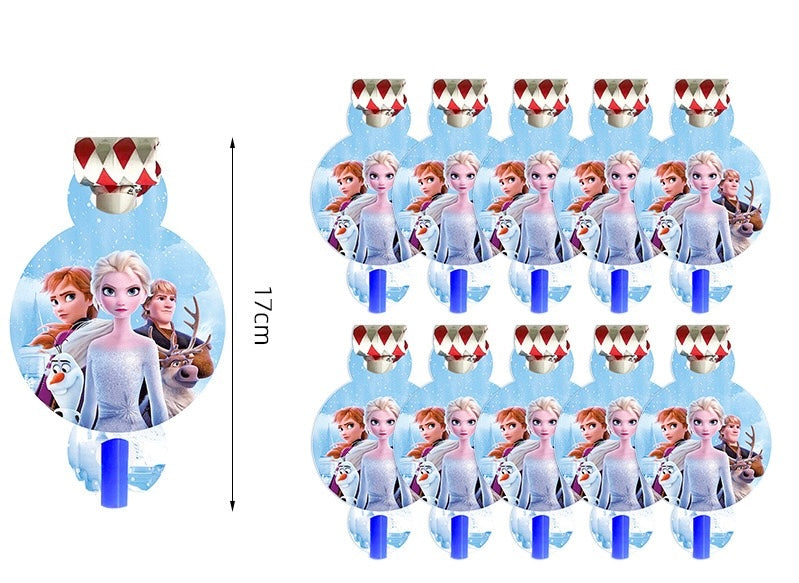 Frozen birthday party supplies featuring fun decorations for a magical Frozen-themed celebration