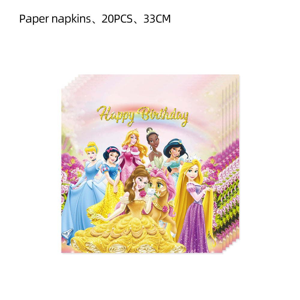 Colorful princesses party decorations creating a magical celebration atmosphere for every little princess
