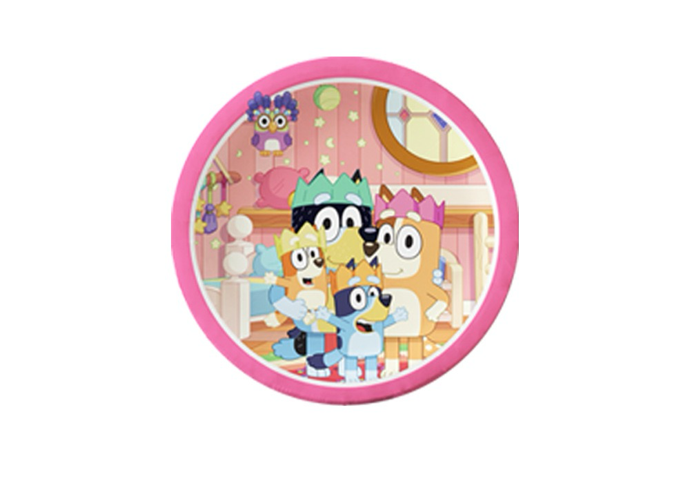 Set decorazioni per festa rosa Bluey - decorazione da tavola