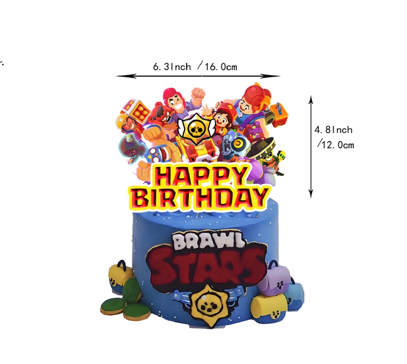 Украшения для вечеринки по случаю дня рождения Brawl Stars (стиль A)