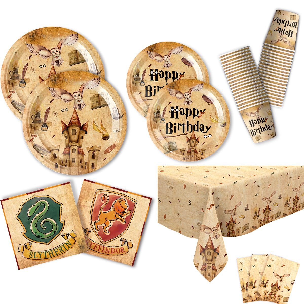 Magical Harry Potter birthday decorations for a magical party with themed décor and enchanting details