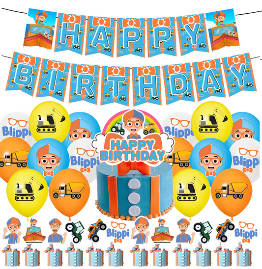 Blippi Party Decorations – Complete Decoration Set