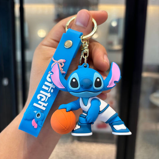 Stitch basketball Keychain