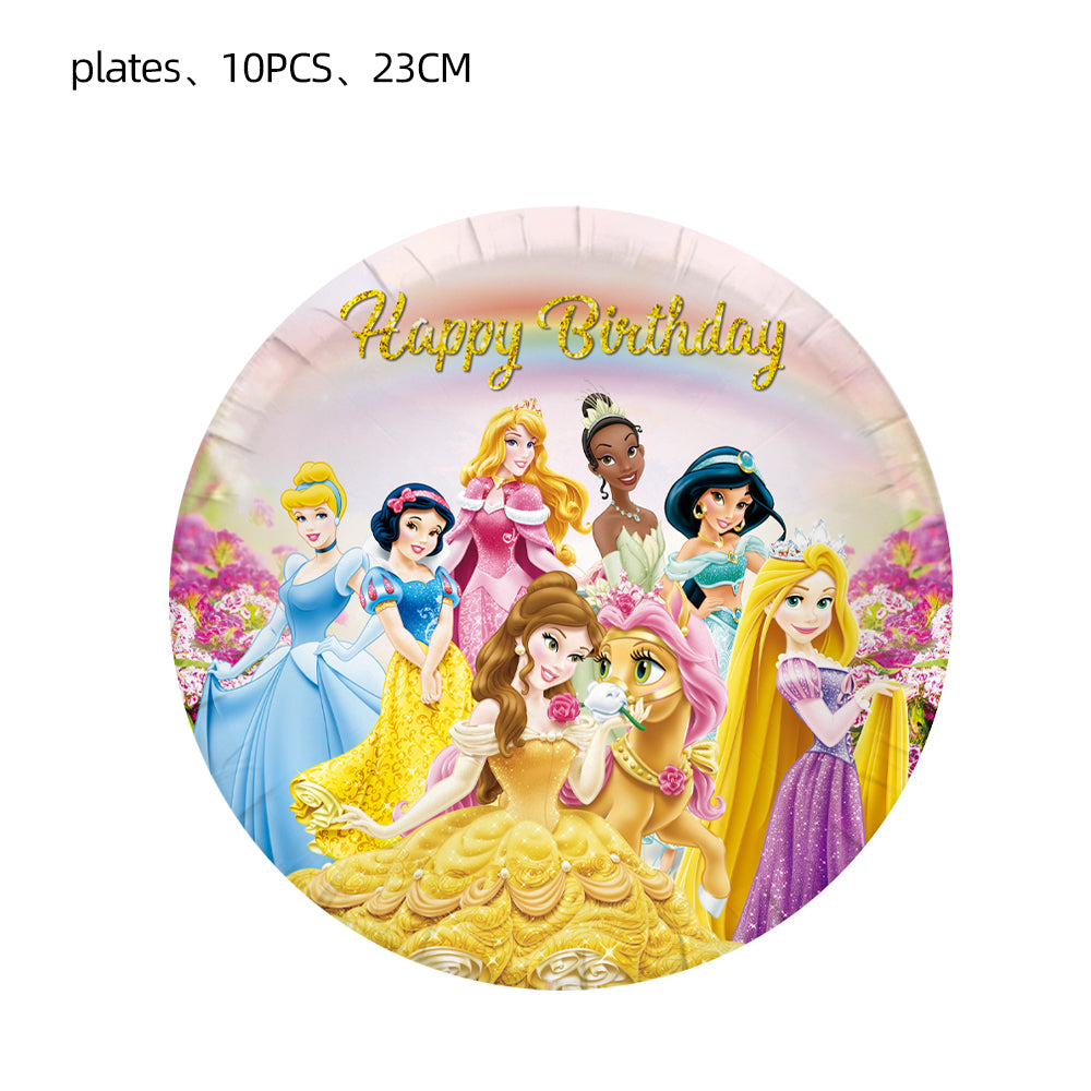 Colorful princesses party decorations creating a magical celebration atmosphere for every little princess