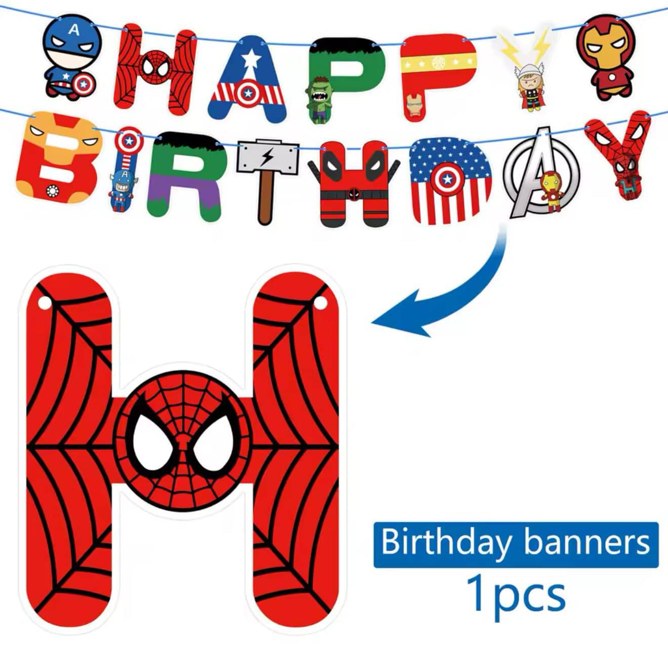 Avengers party decorations set-table decor.