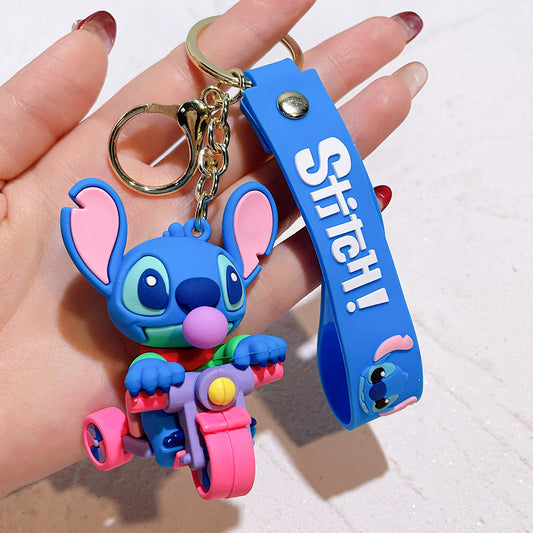 Stitch Biker Keychain
