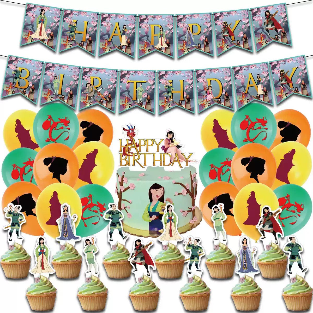 Mulan Party Decorations – Complete Decoration Set
