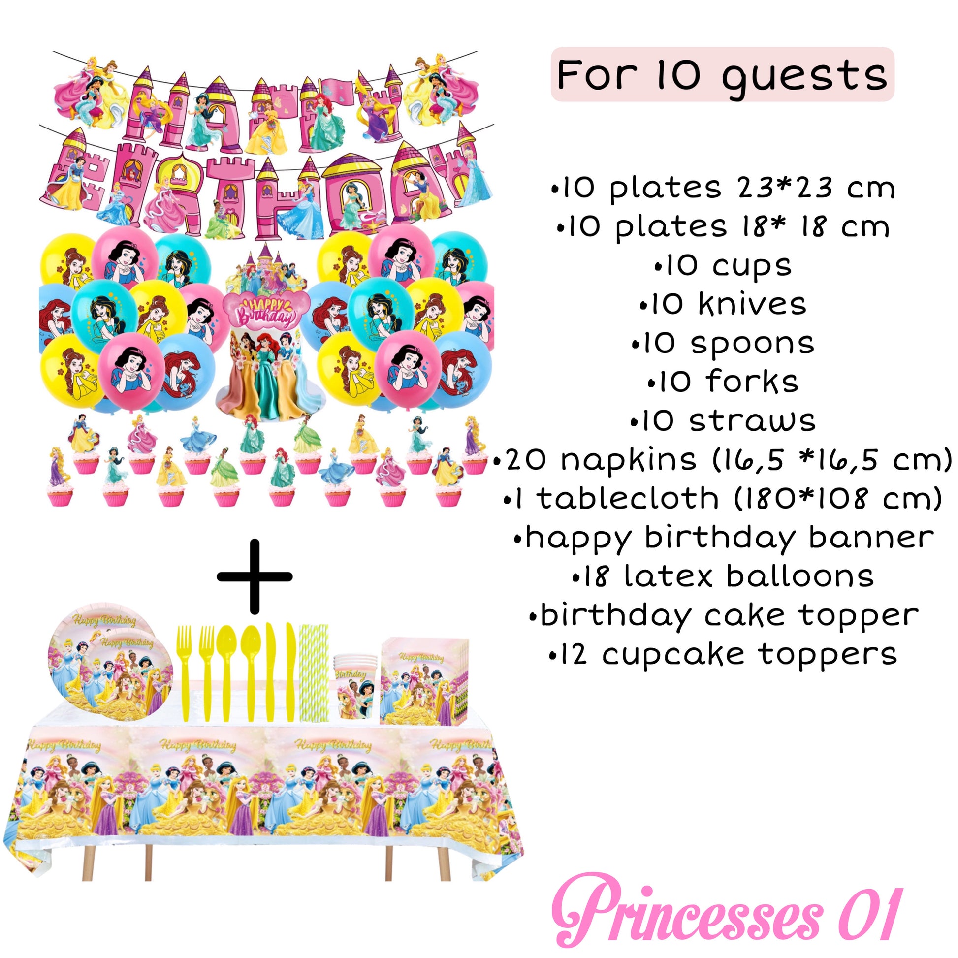 Colorful princesses party decorations creating a magical celebration atmosphere for every little princess
