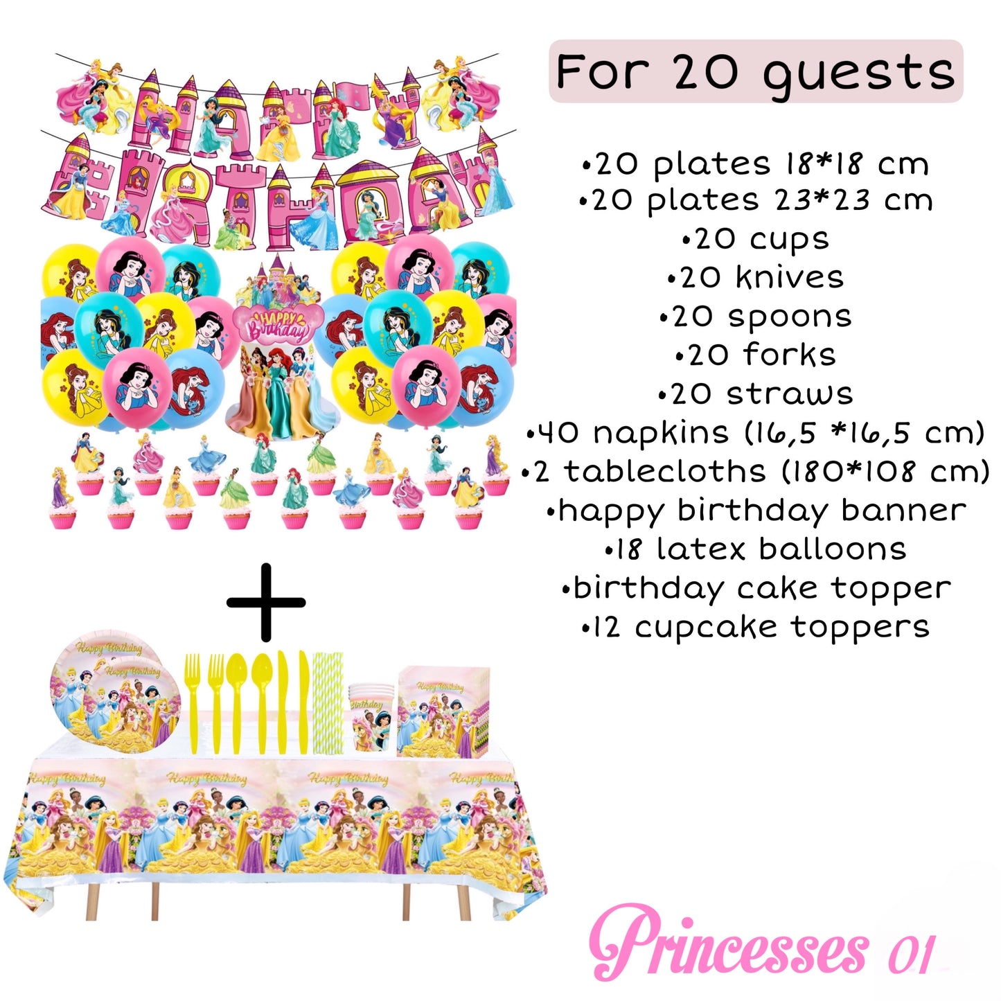 Colorful princesses party decorations creating a magical celebration atmosphere for every little princess