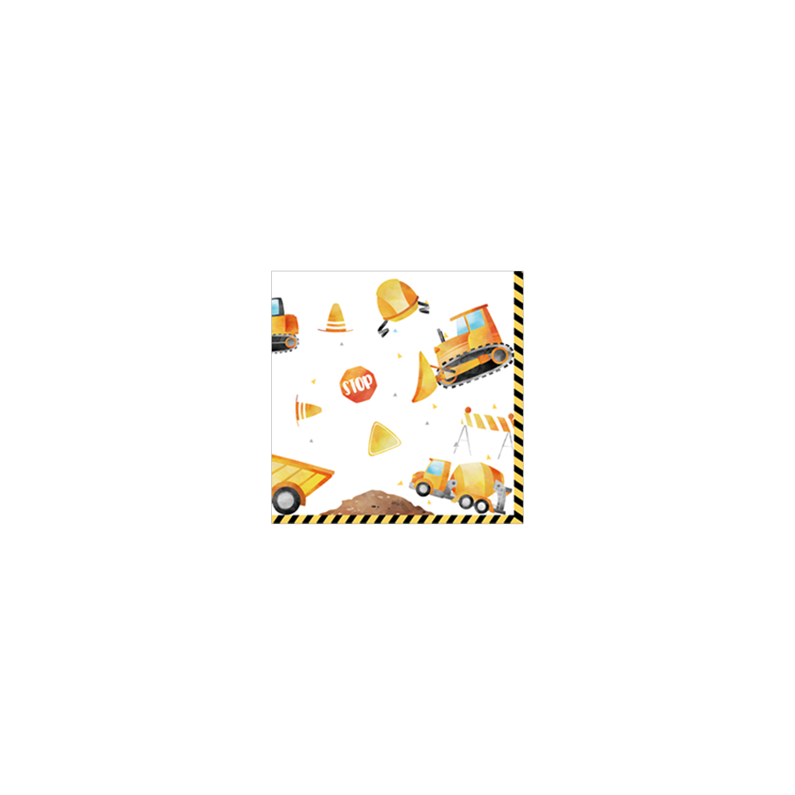 Construction trucks-themed birthday decorations adding fun and color to your celebration