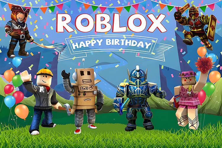 Κλασικές διακοσμήσεις γενεθλίων Roblox για πάρτυ
