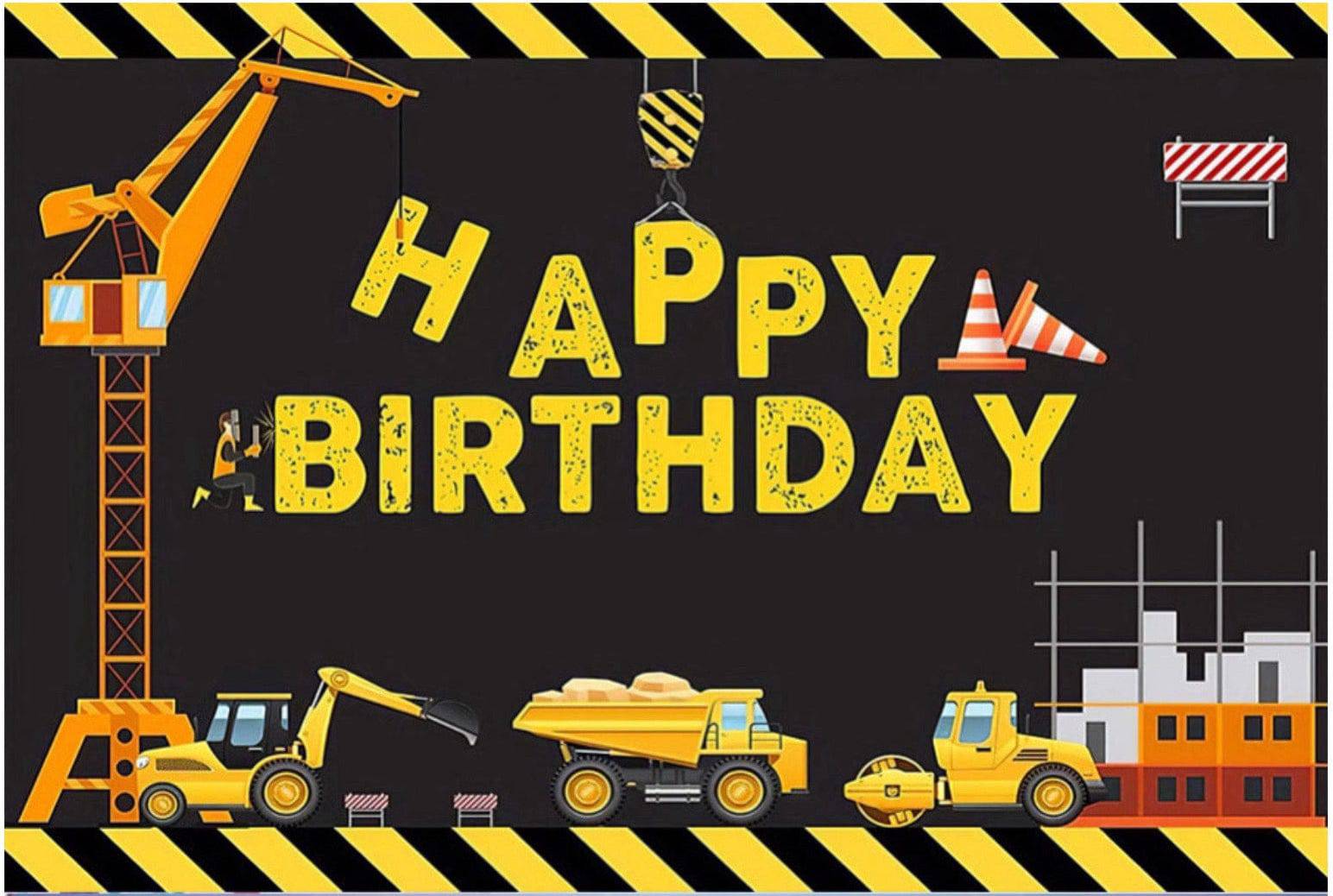 Construction/trucks Birthday Party Decorations – Complete Decoration Set.
