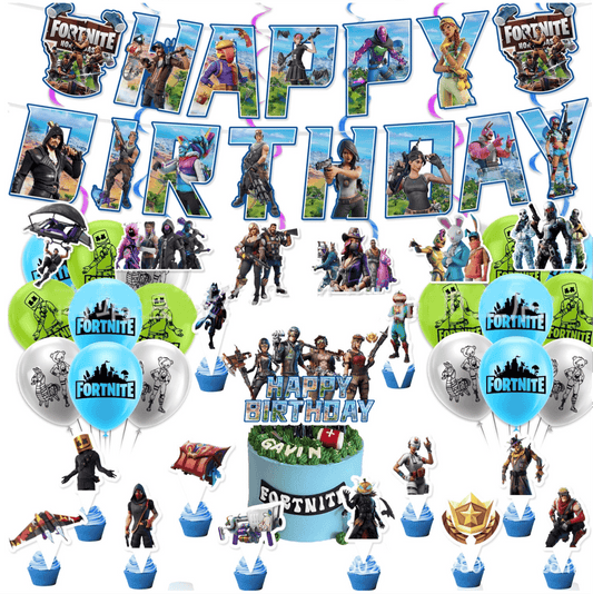 Fortnite Birthday Party Decorations – Complete Decoration Set.