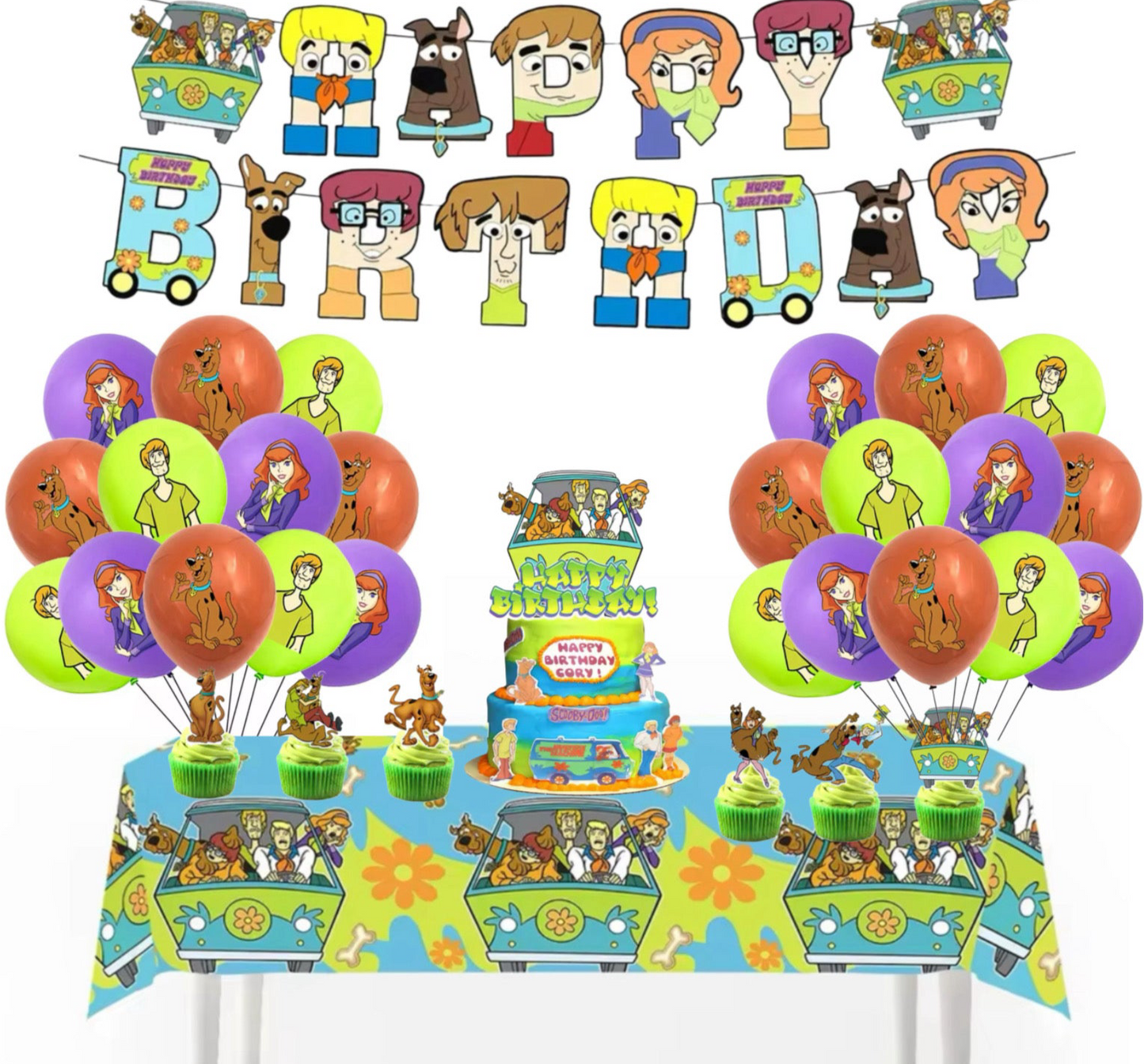 Scooby Doo Birthday Party Decorations – Complete Decoration Set.
