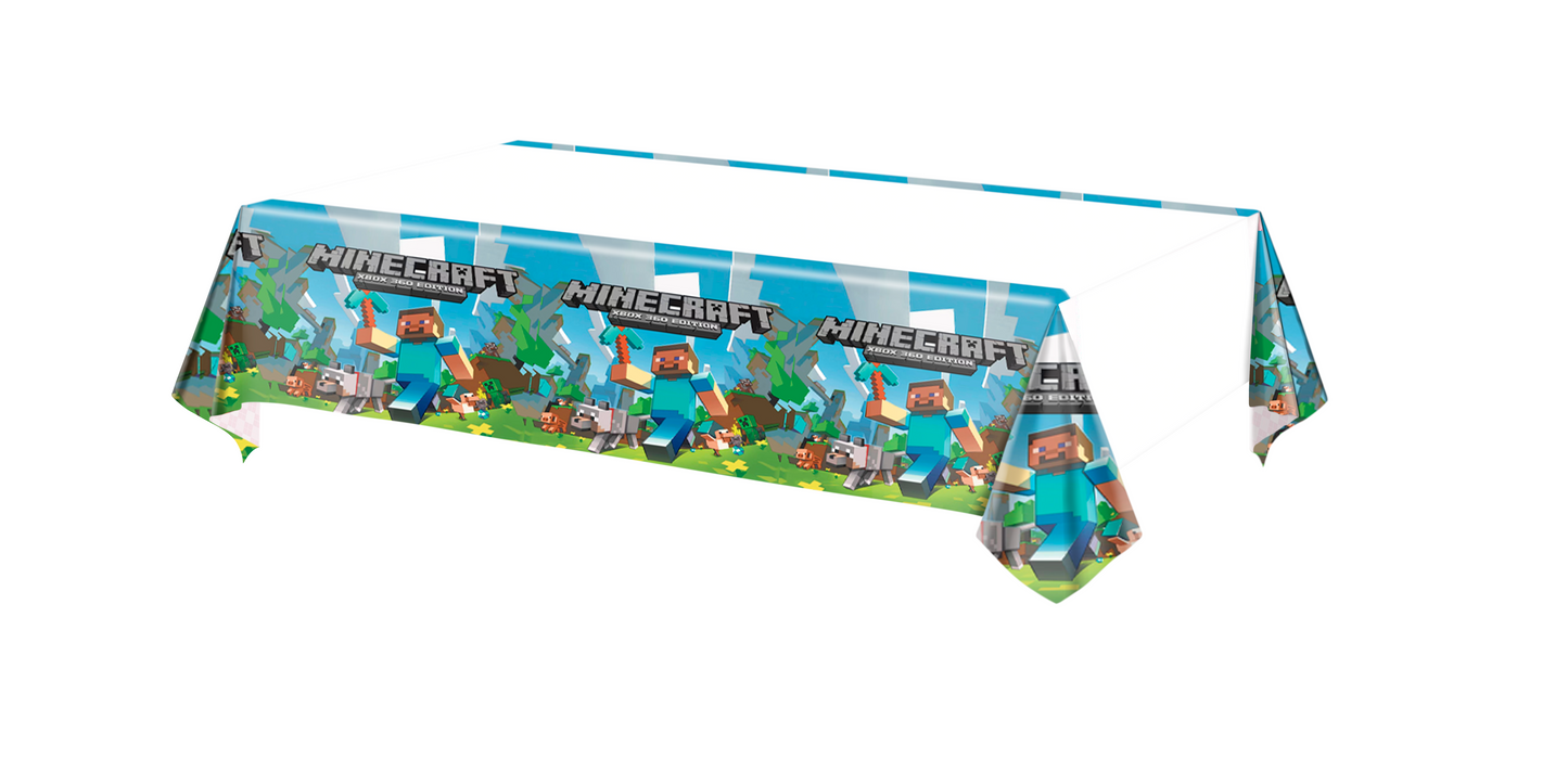 Minecraft Deluxe Party Set – Complete Table Decor Kit.