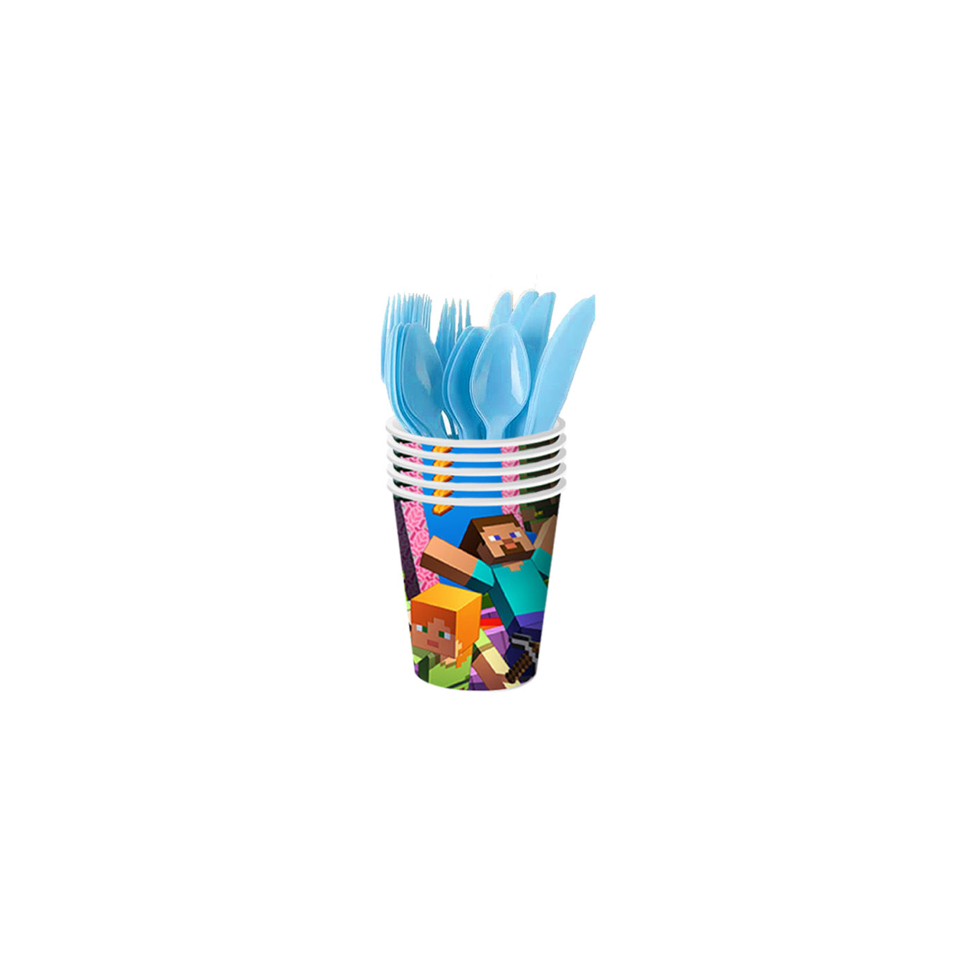 Minecraft Deluxe Party Set – Complete Table Decor Kit.