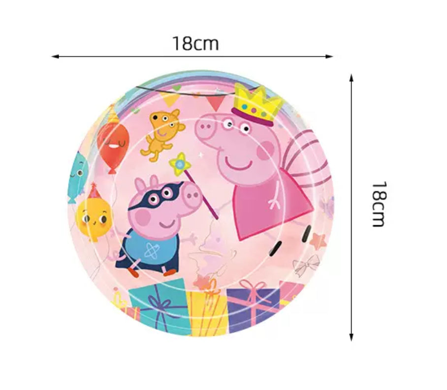 Peppa Pig Party Supplies | Complete Decoration Set for 10 or 20 Guests.